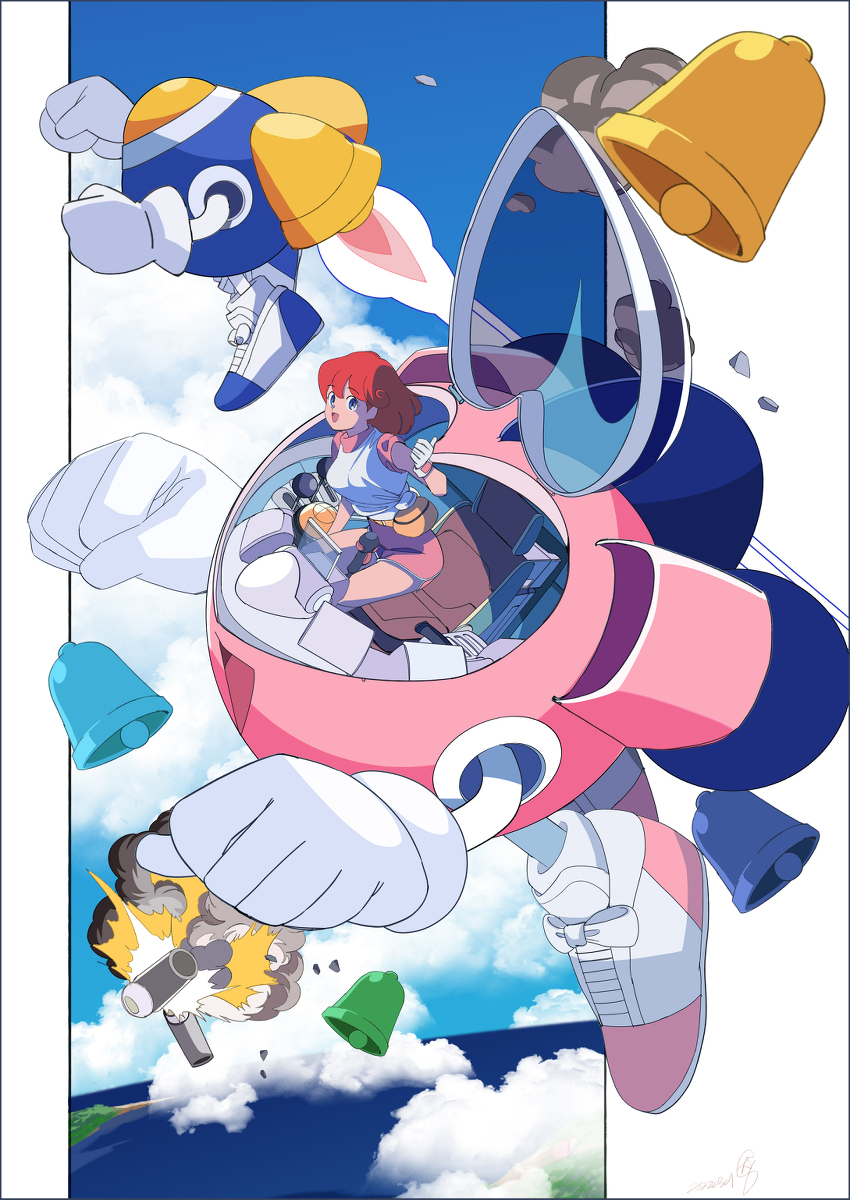 This is a pixiv picture whose title is ツインビー.