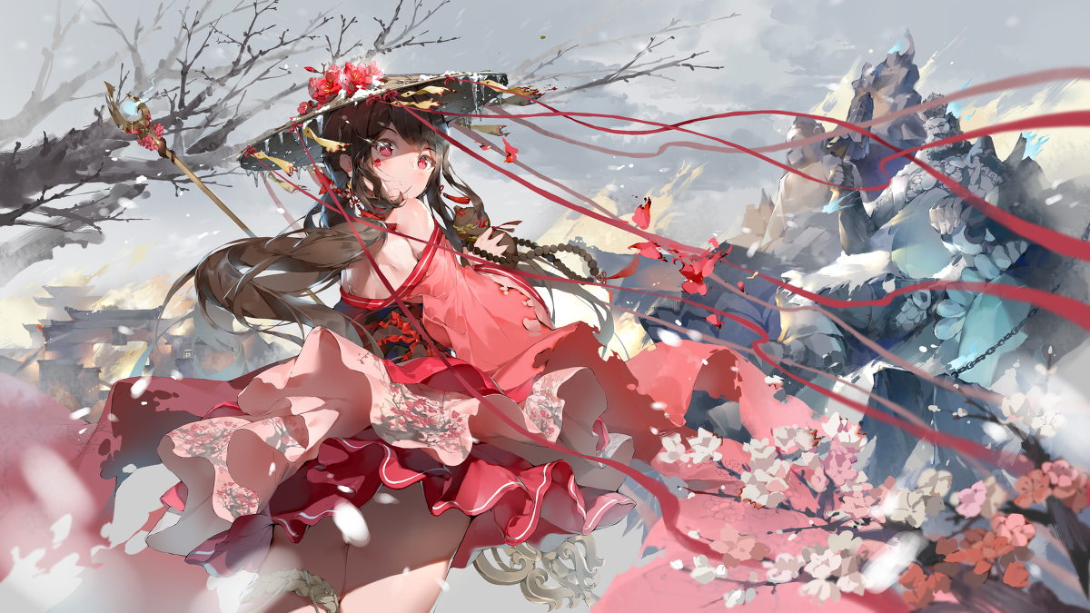 This is a pixiv picture whose title is 何处惹尘埃.