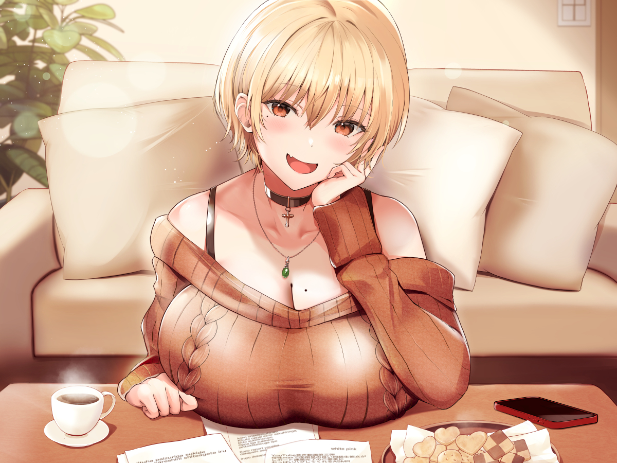 This is a pixiv picture whose title is 音声作品のジャケットを担当させて頂きました！.