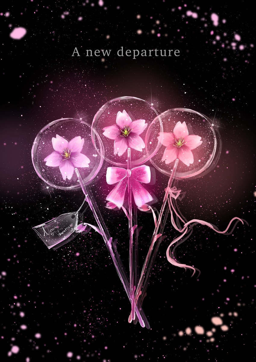 This is a pixiv picture whose title is 桜キャンディー.