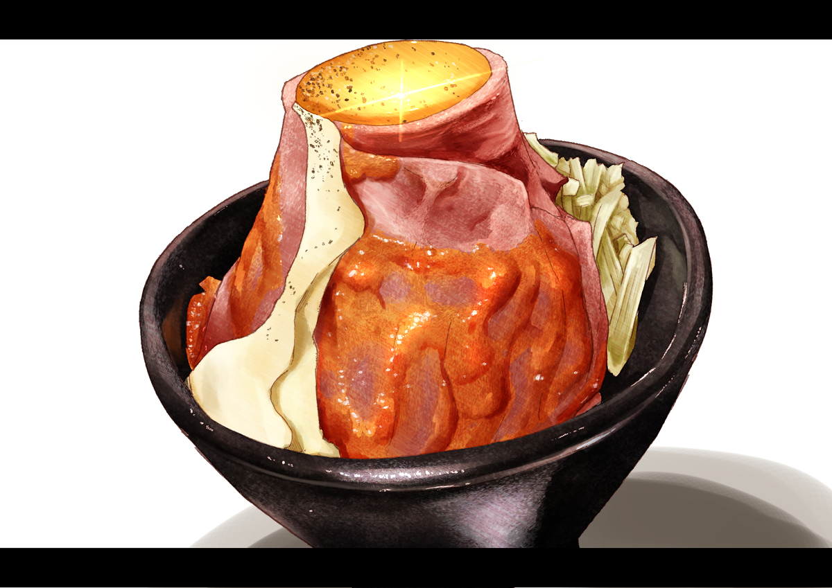 This is a pixiv picture whose title is ローストビーフ丼.