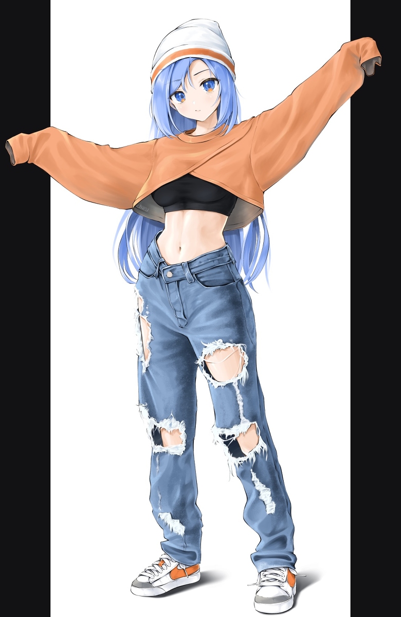 This is a pixiv picture whose title is baggy.