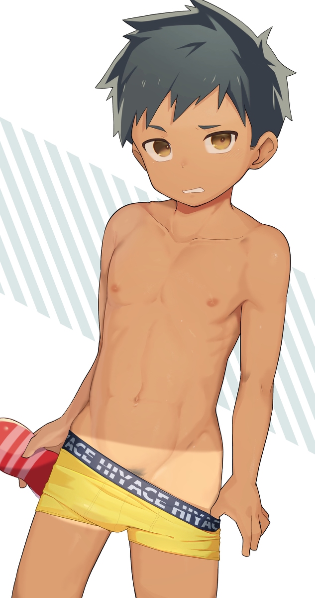 This is a pixiv picture whose title is 日焼け後.