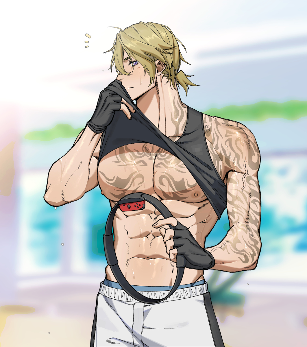 This is a pixiv picture whose title is Luca's Ring Fit Adventure.