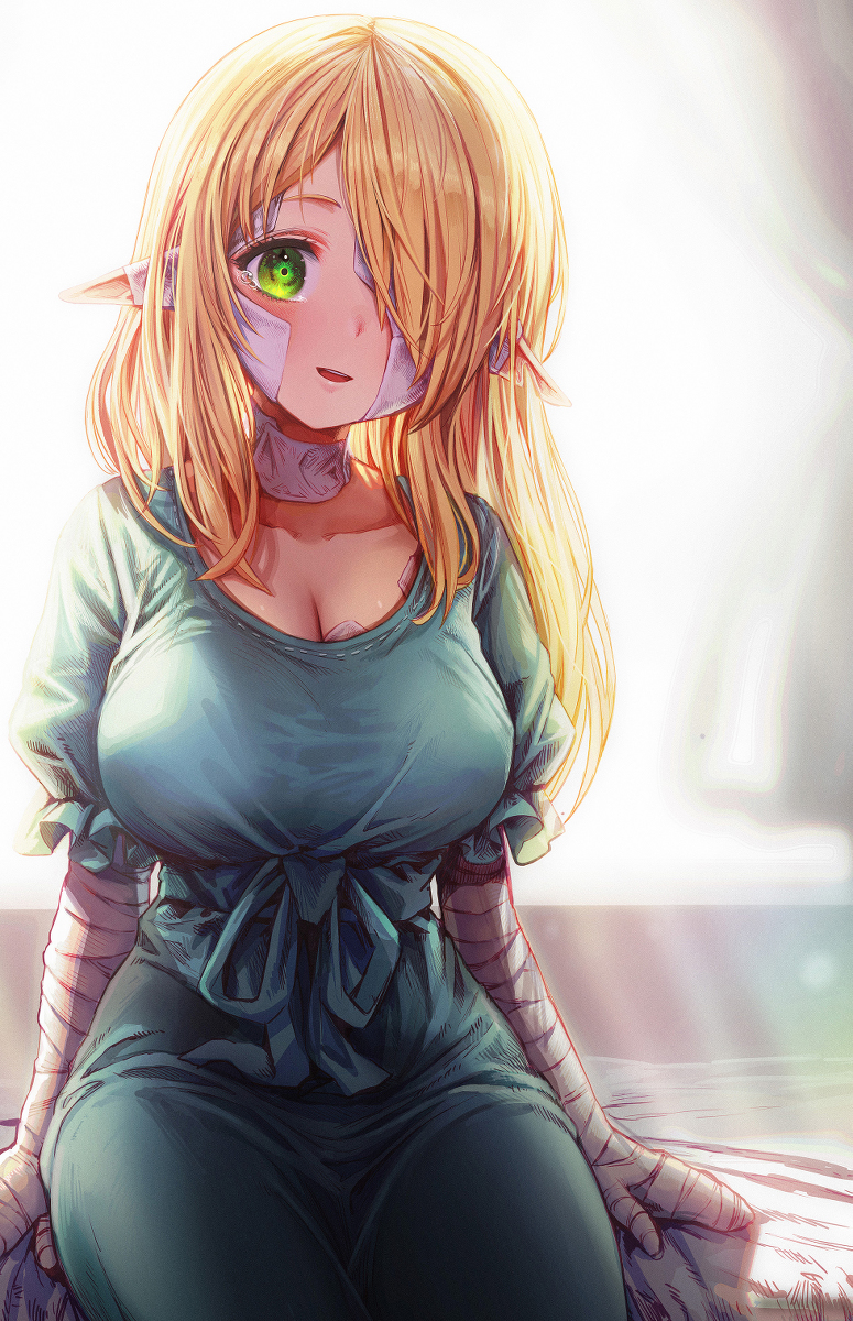 This is a pixiv picture whose title is 「...おはよう...ございます...」.