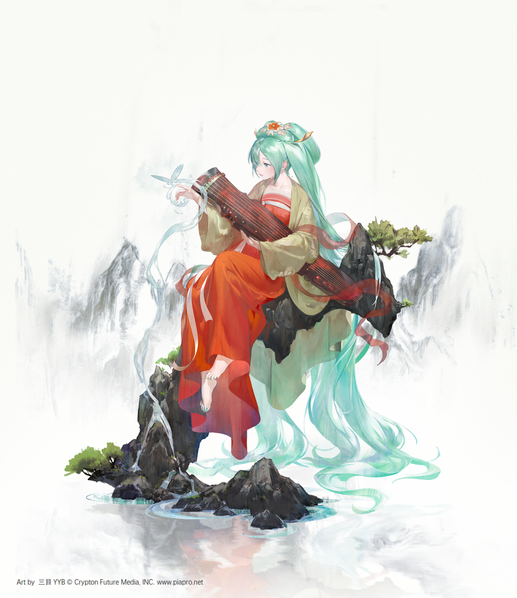 This is a pixiv picture whose title is 高山流水.
