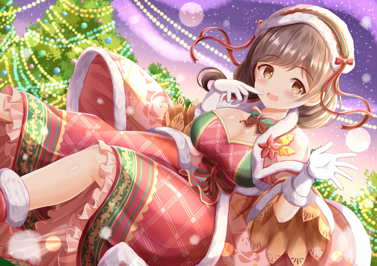 This is a pixiv picture whose title is クリスマス春菜ちゃん.