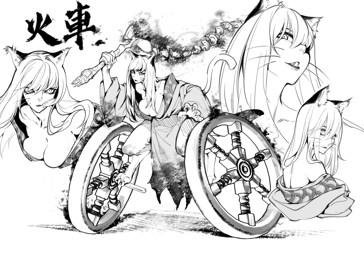 This is a pixiv picture whose title is 火車.
