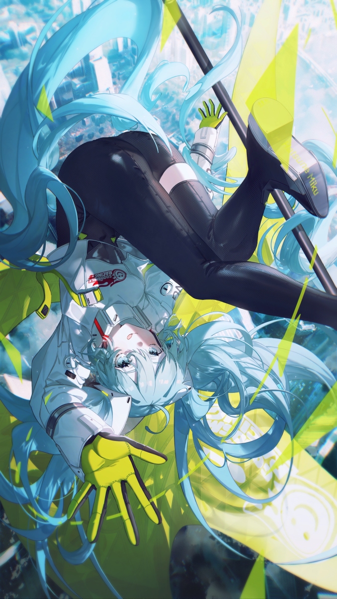 This is a pixiv picture whose title is RacingMiku.