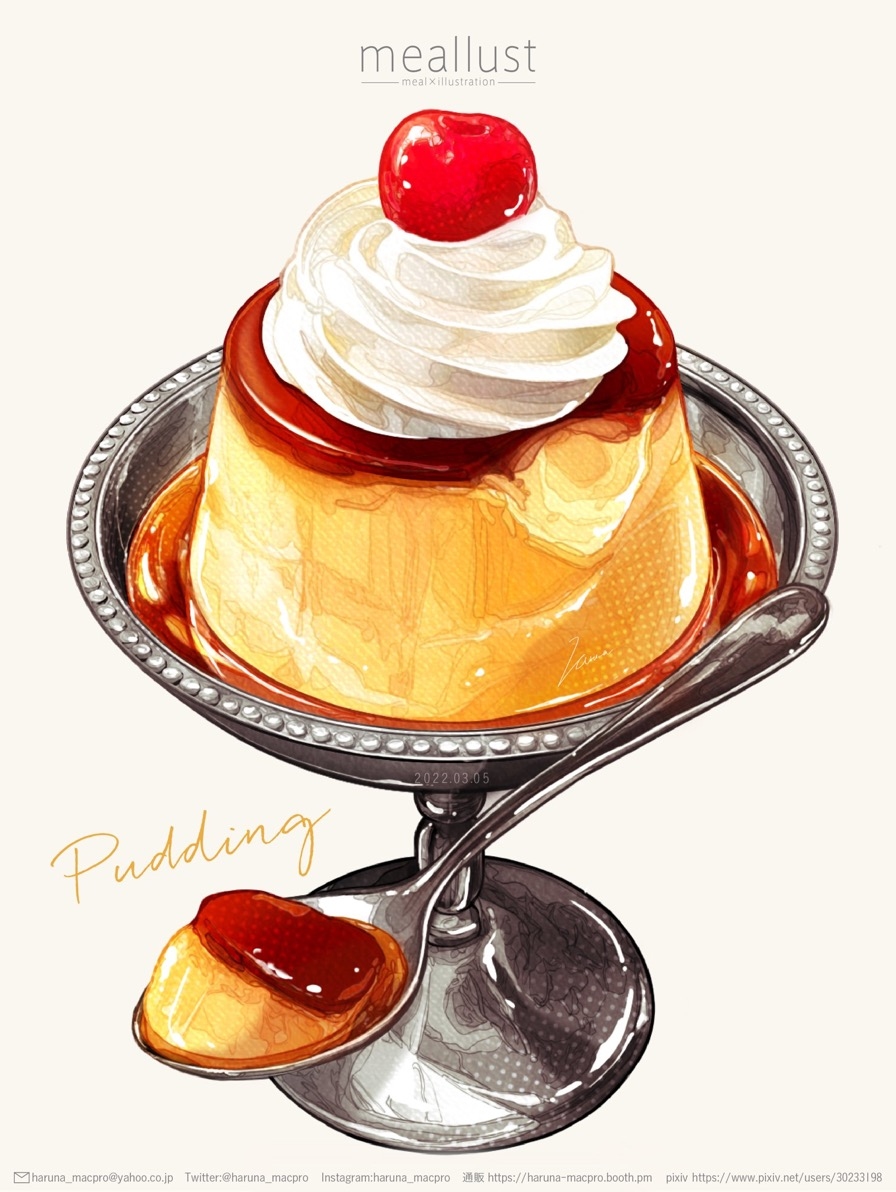 This is a pixiv picture whose title is Pudding.