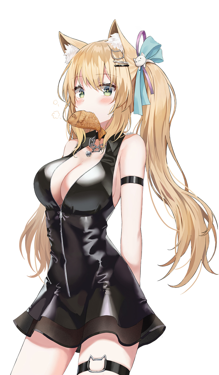 This is a pixiv picture whose title is 猫耳❤️.