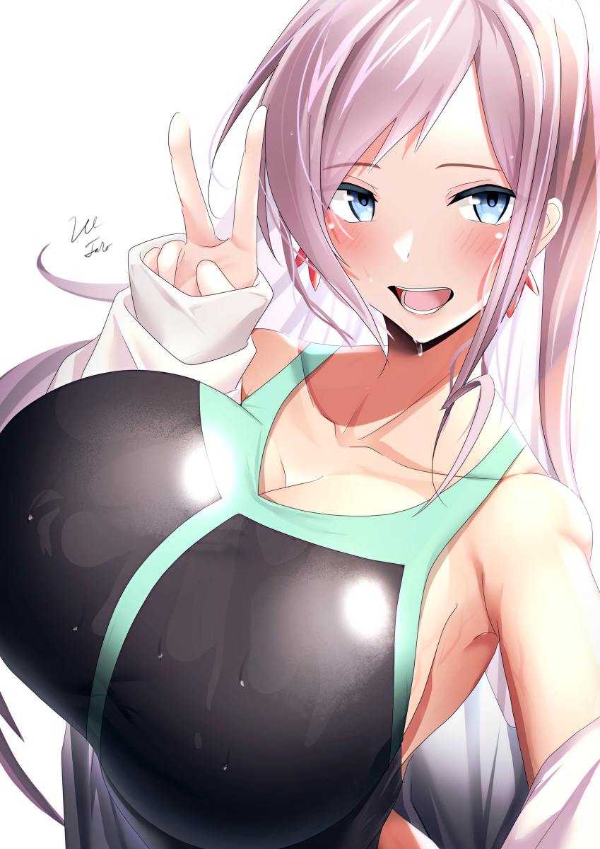 This is a pixiv picture whose title is ピースな武蔵ちゃん.