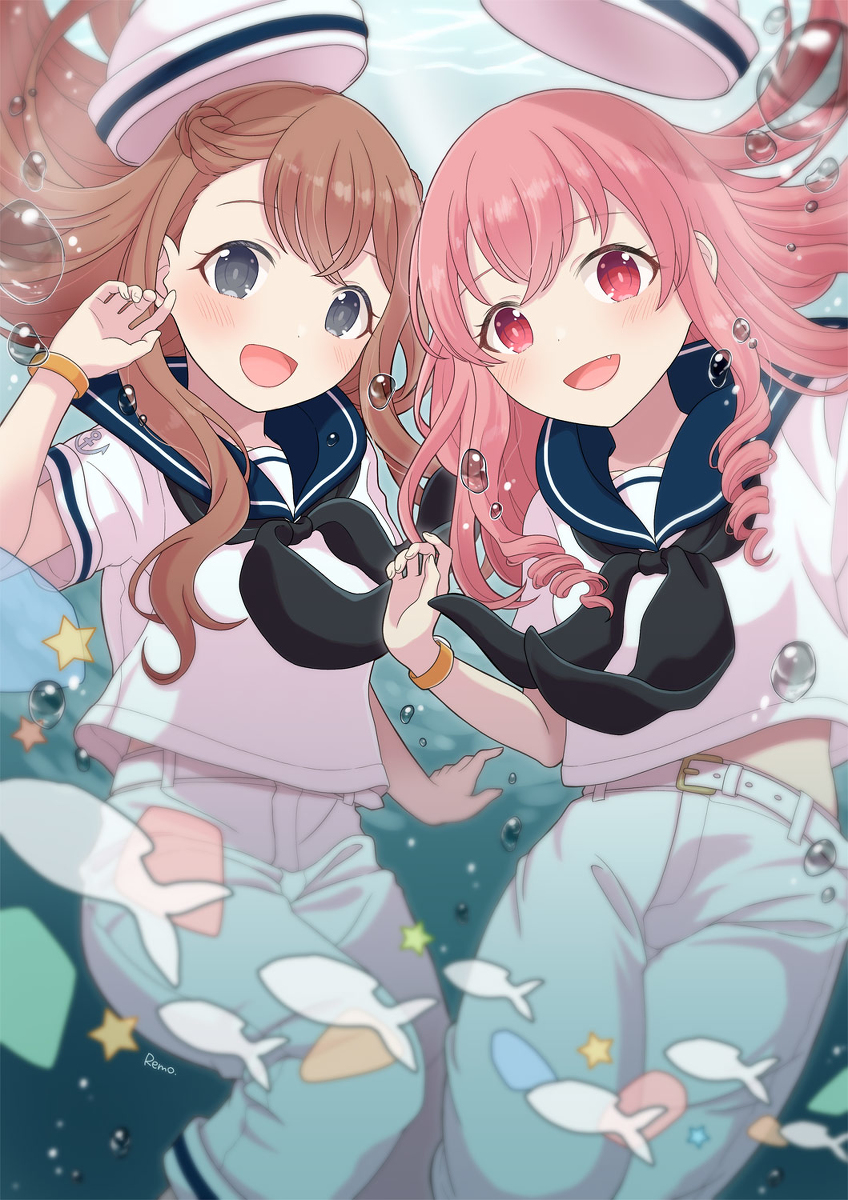 This is a pixiv picture whose title is みのり&愛莉.