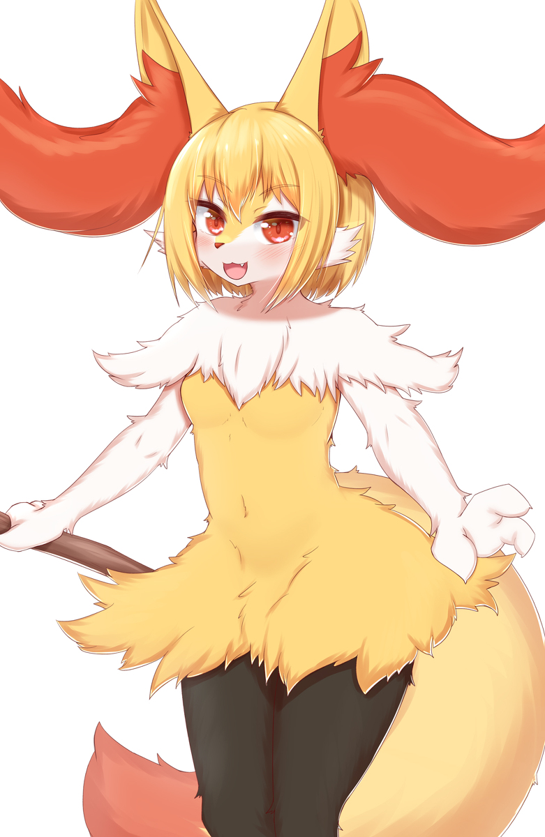 This is a pixiv picture whose title is ほのおタイプのキツネ.