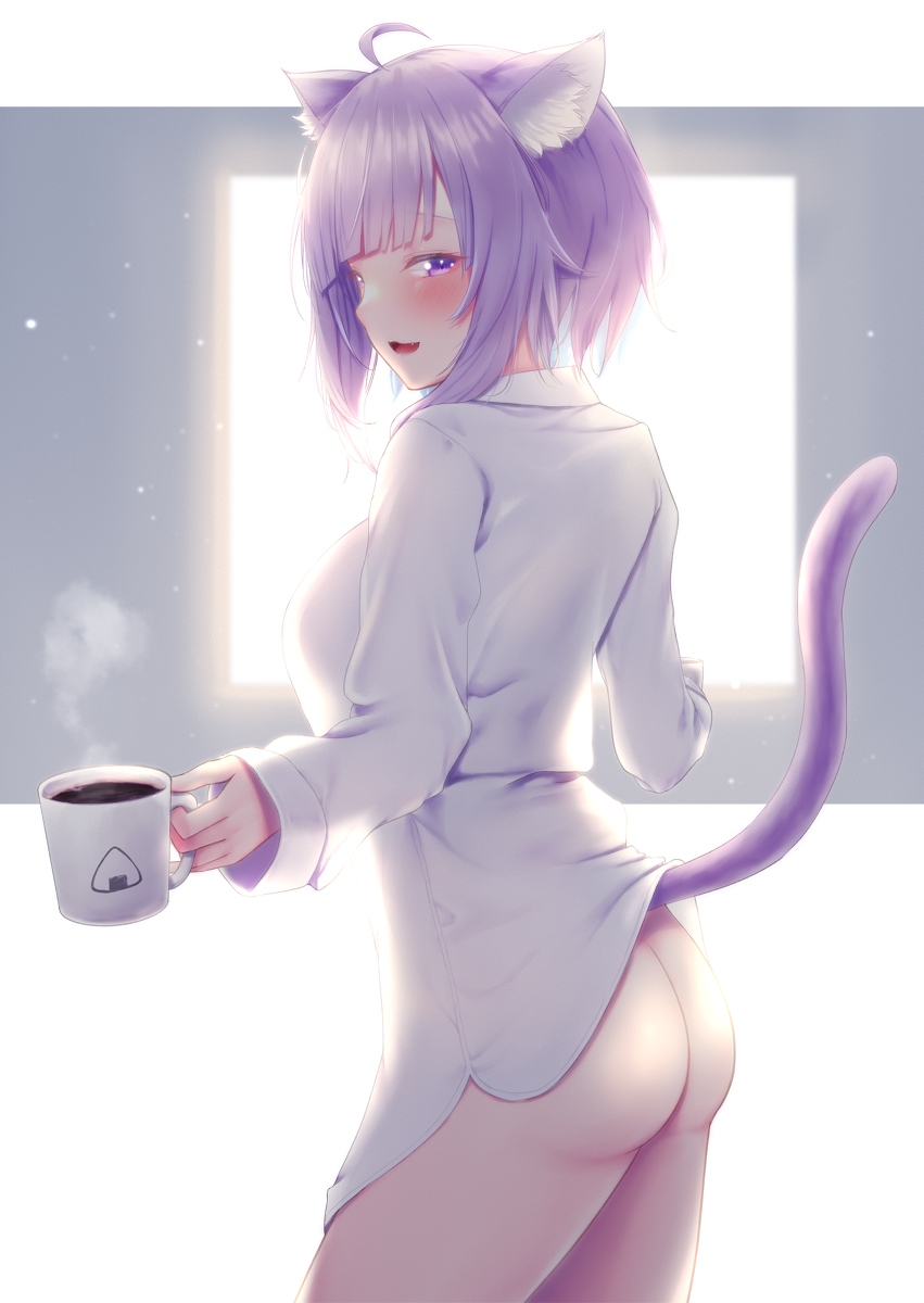 This is a pixiv picture whose title is 朝おかゆん.