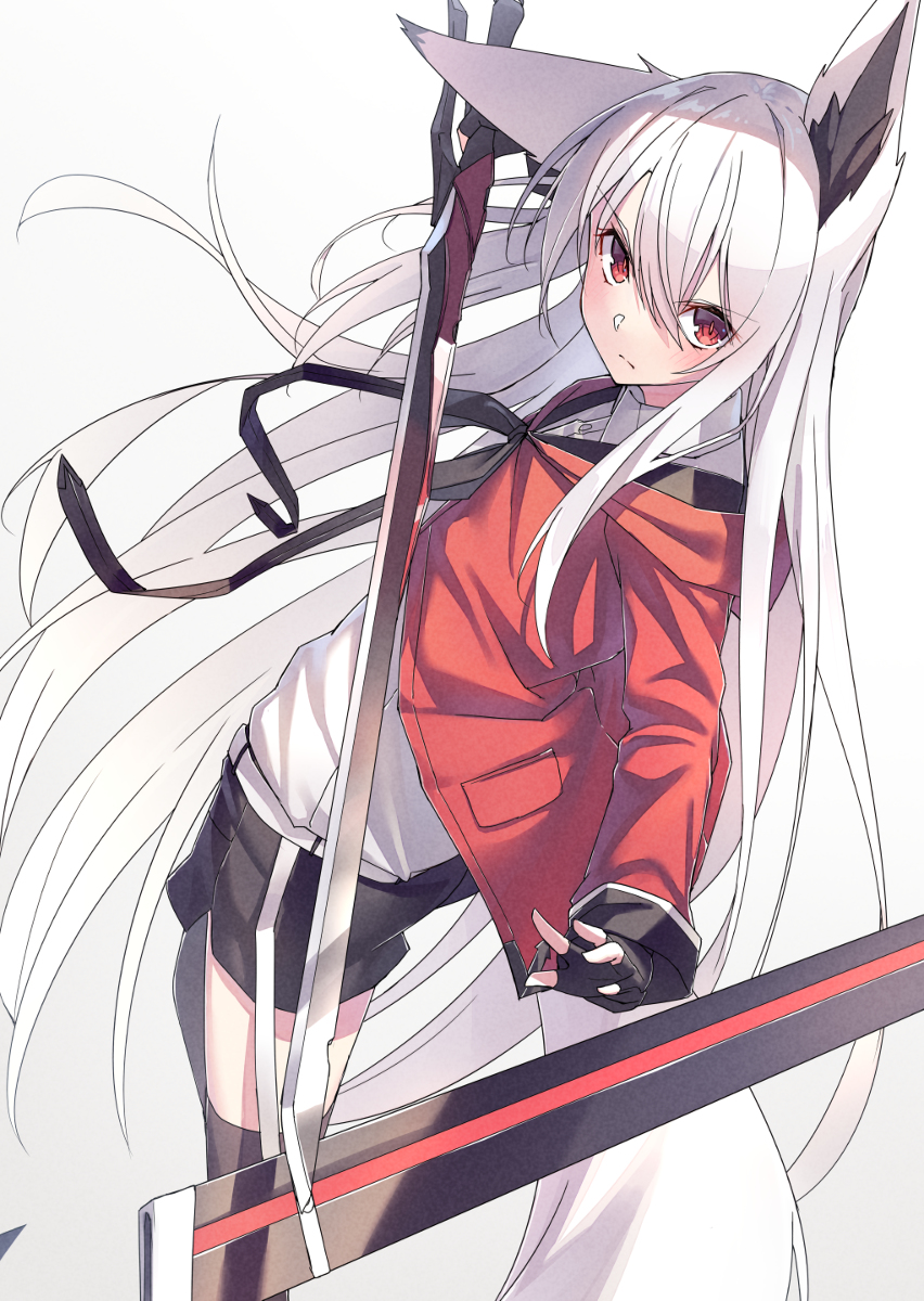 This is a pixiv picture whose title is 狐剣士.