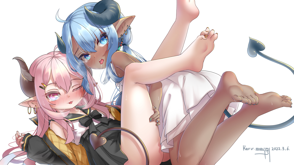 This is a pixiv picture whose title is 来点阳间百合 第六部.