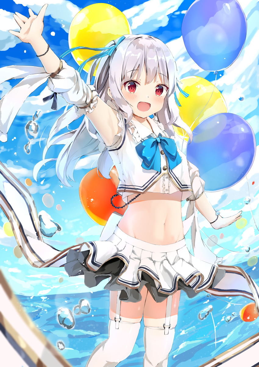 This is a pixiv picture whose title is 白髪の女の子.