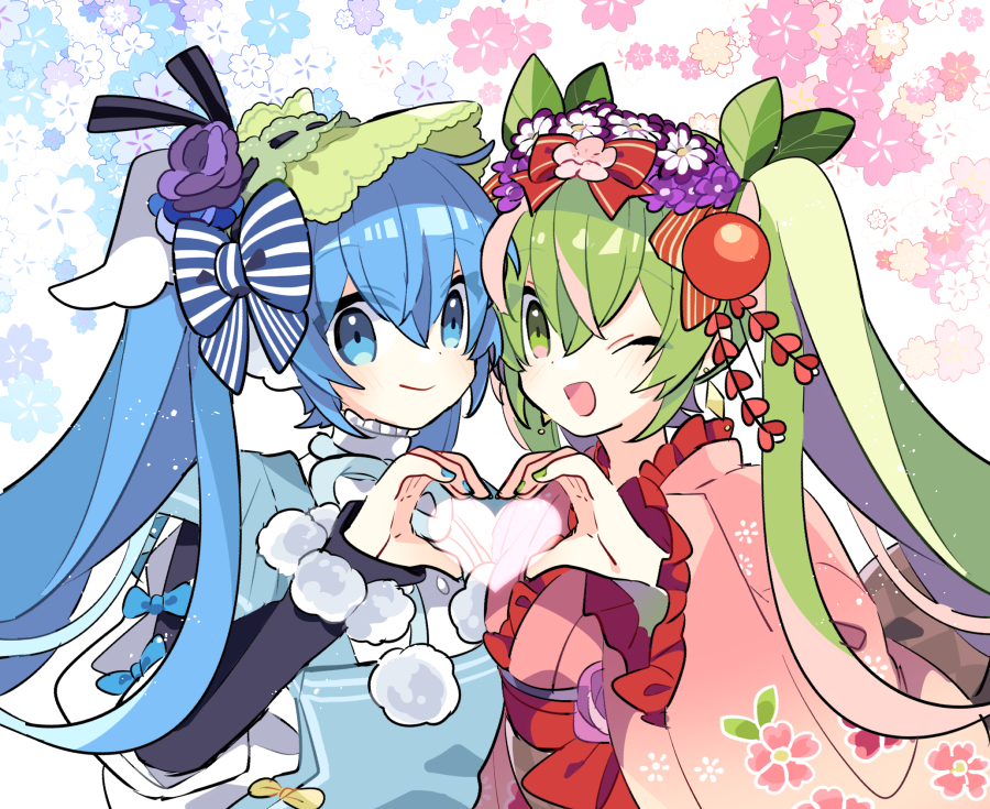 This is a pixiv picture whose title is ♥.