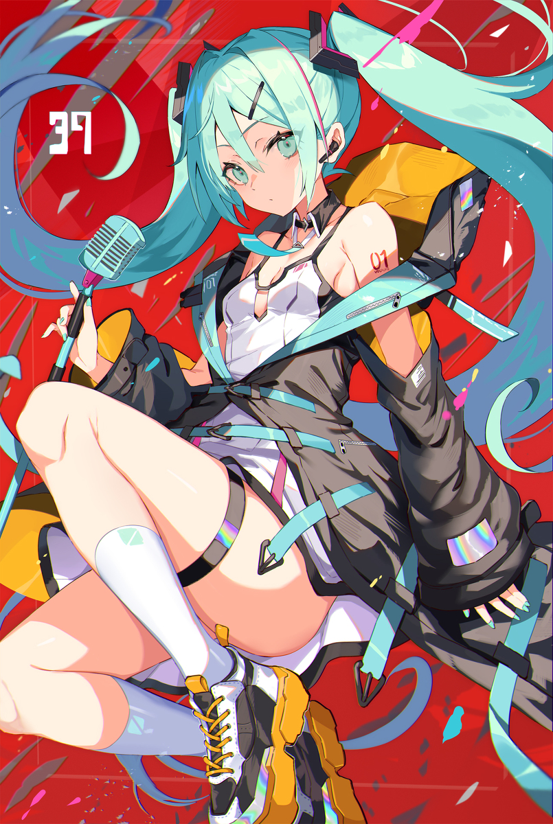 This is a pixiv picture whose title is 初音ミク.