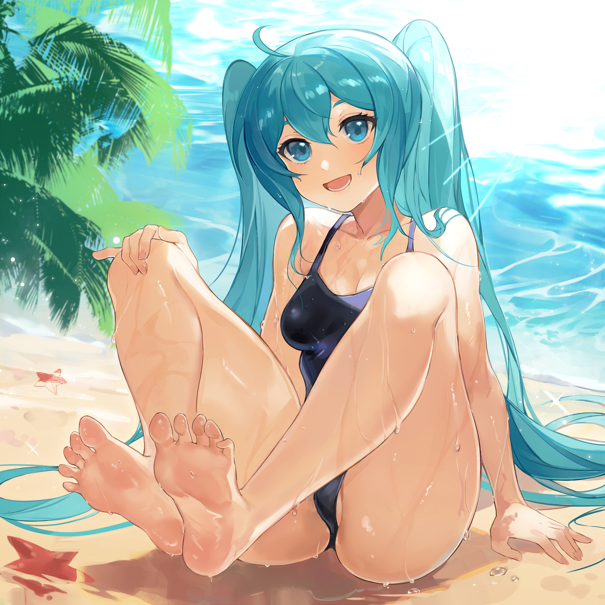 This is a pixiv picture whose title is Beach.