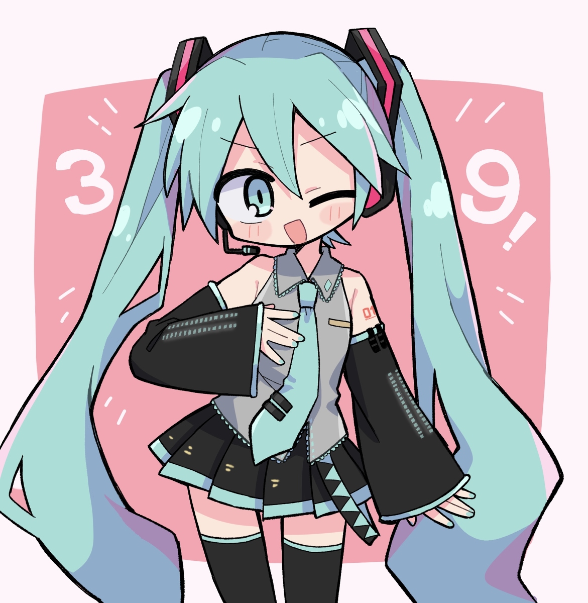 This is a pixiv picture whose title is 39！.