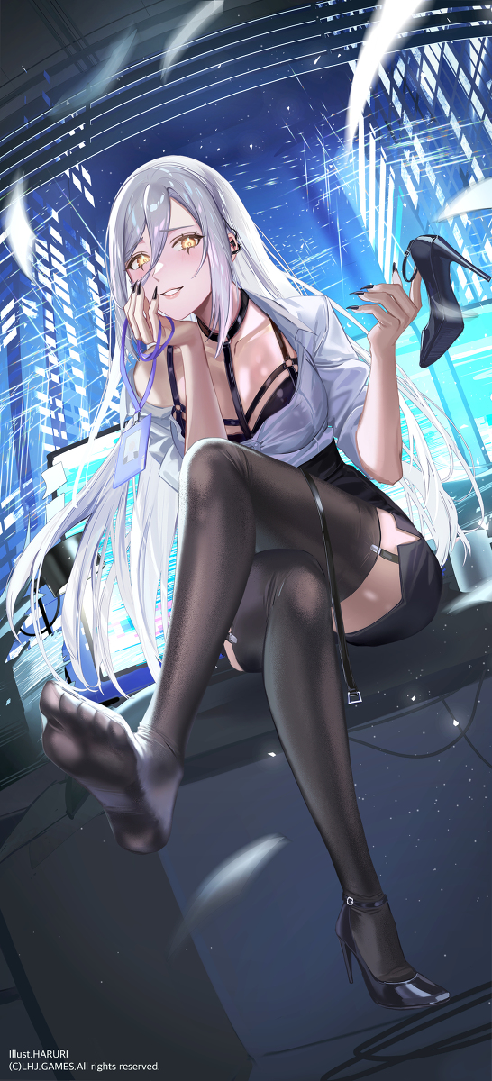 This is a pixiv picture whose title is 『ラファームの少女』 堕天使.
