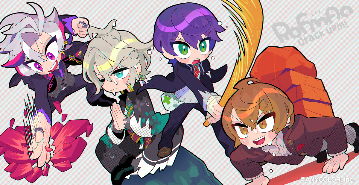 This is a pixiv picture whose title is 【宣伝】ROFMAO 「Crack UP!!!! 」イラスト.