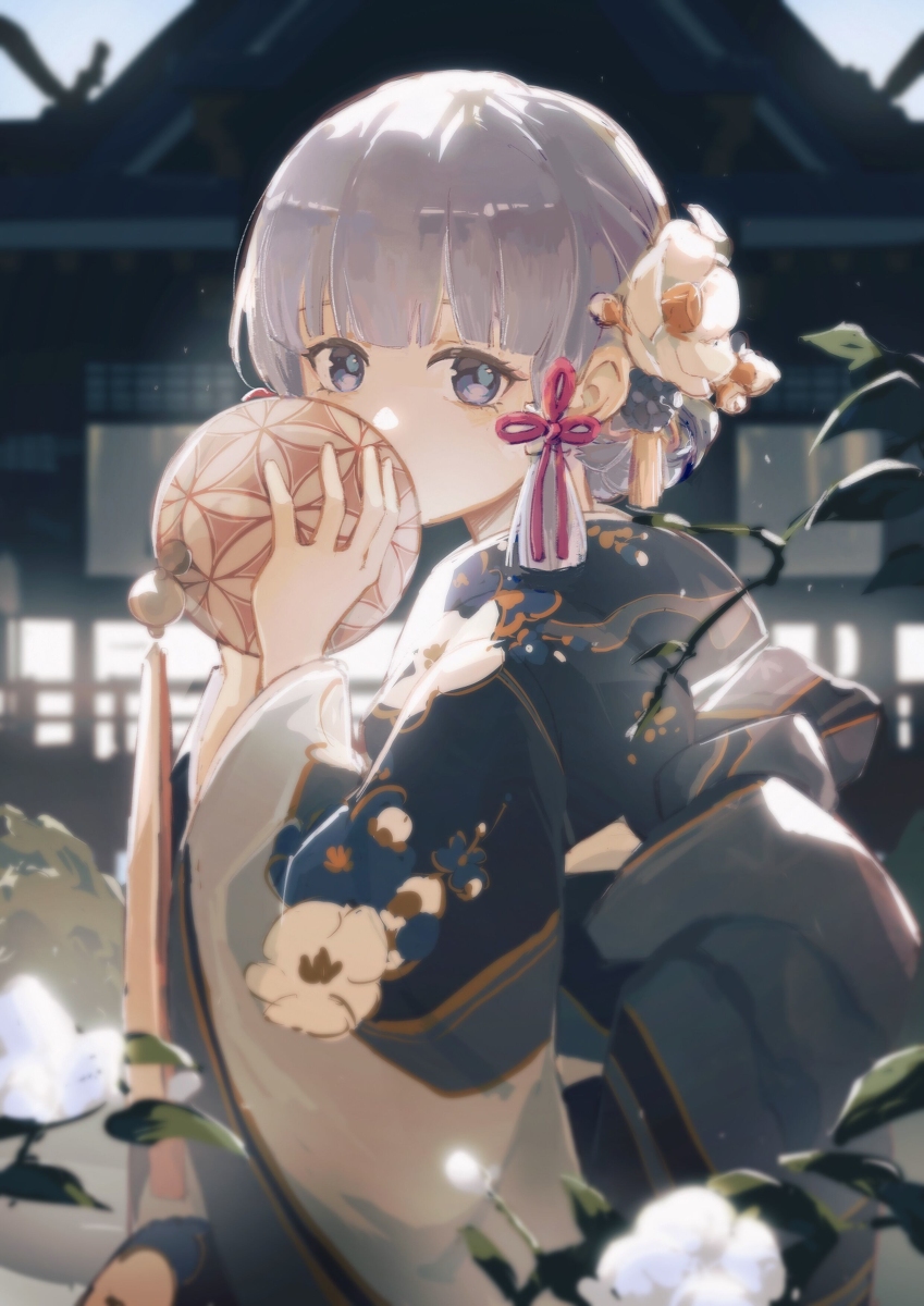 This is a pixiv picture whose title is 绫华.