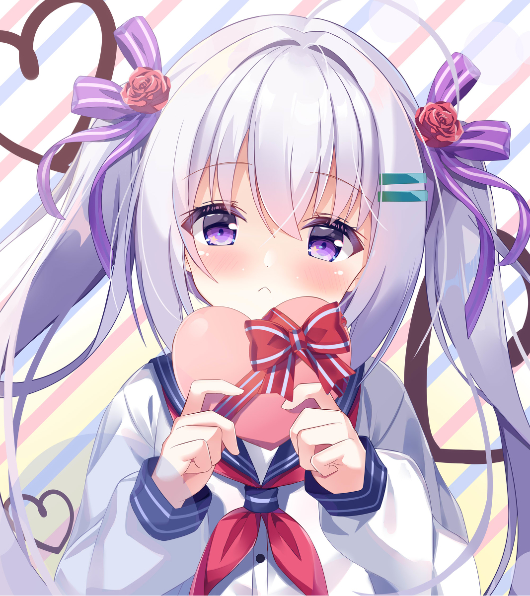 This is a pixiv picture whose title is 美少女的告白.