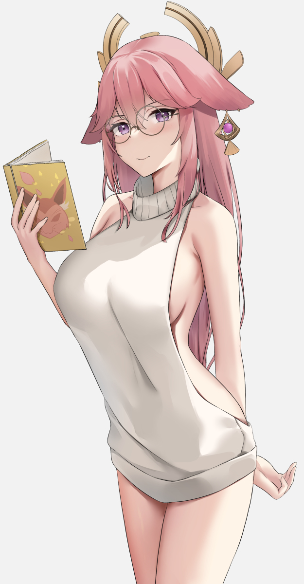 This is a pixiv picture whose title is Reading Yae.