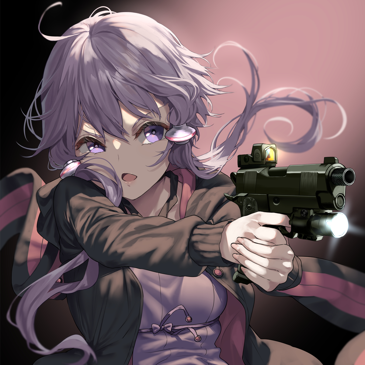 This is a pixiv picture whose title is ハンドガンゆかりさん.