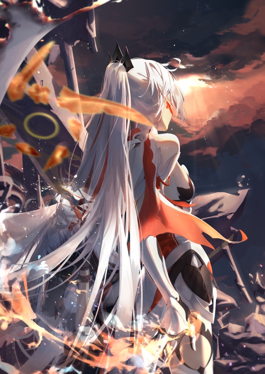 This is a pixiv picture whose title is 薪炎之律者.