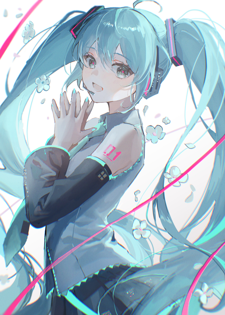 This is a pixiv picture whose title is 初音ミク.