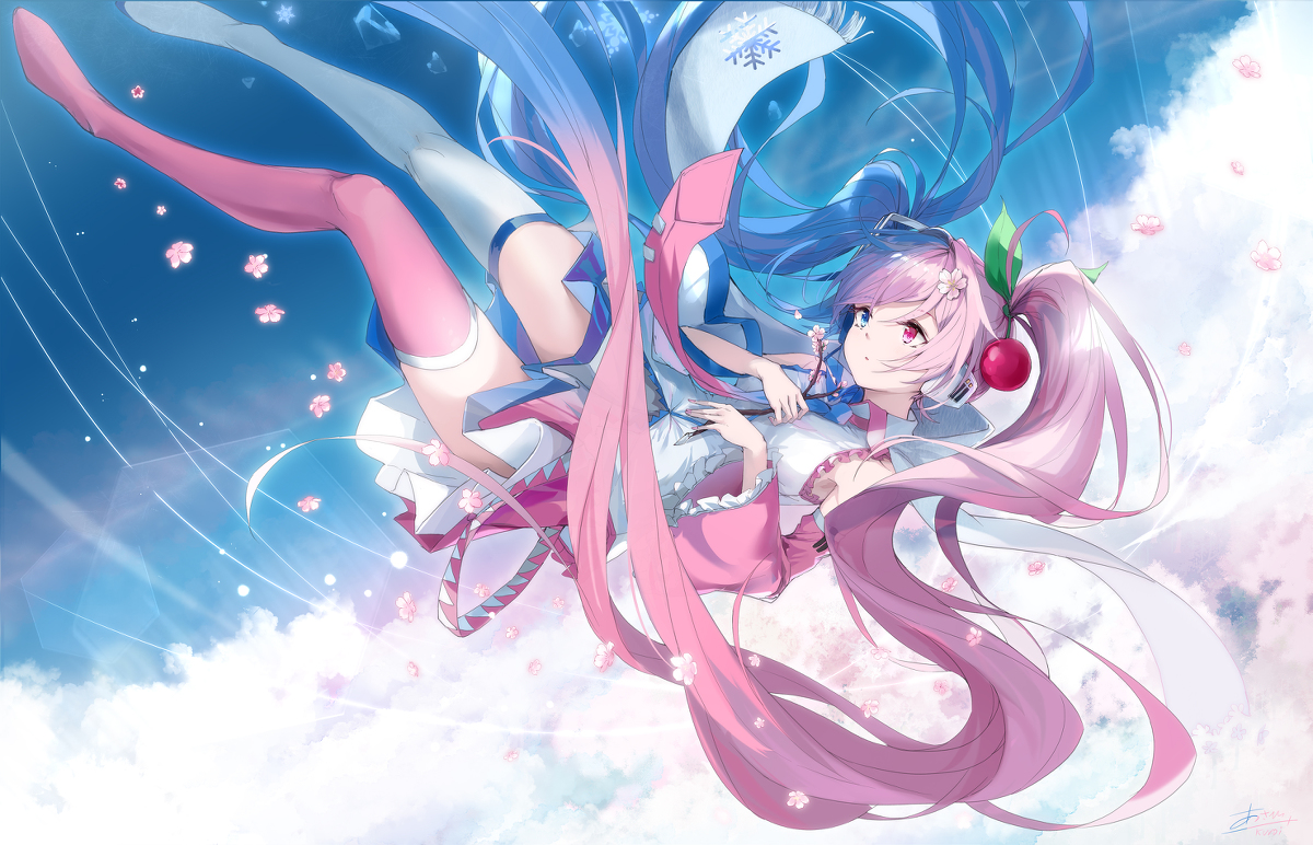 This is a pixiv picture whose title is 春ノ降臨.