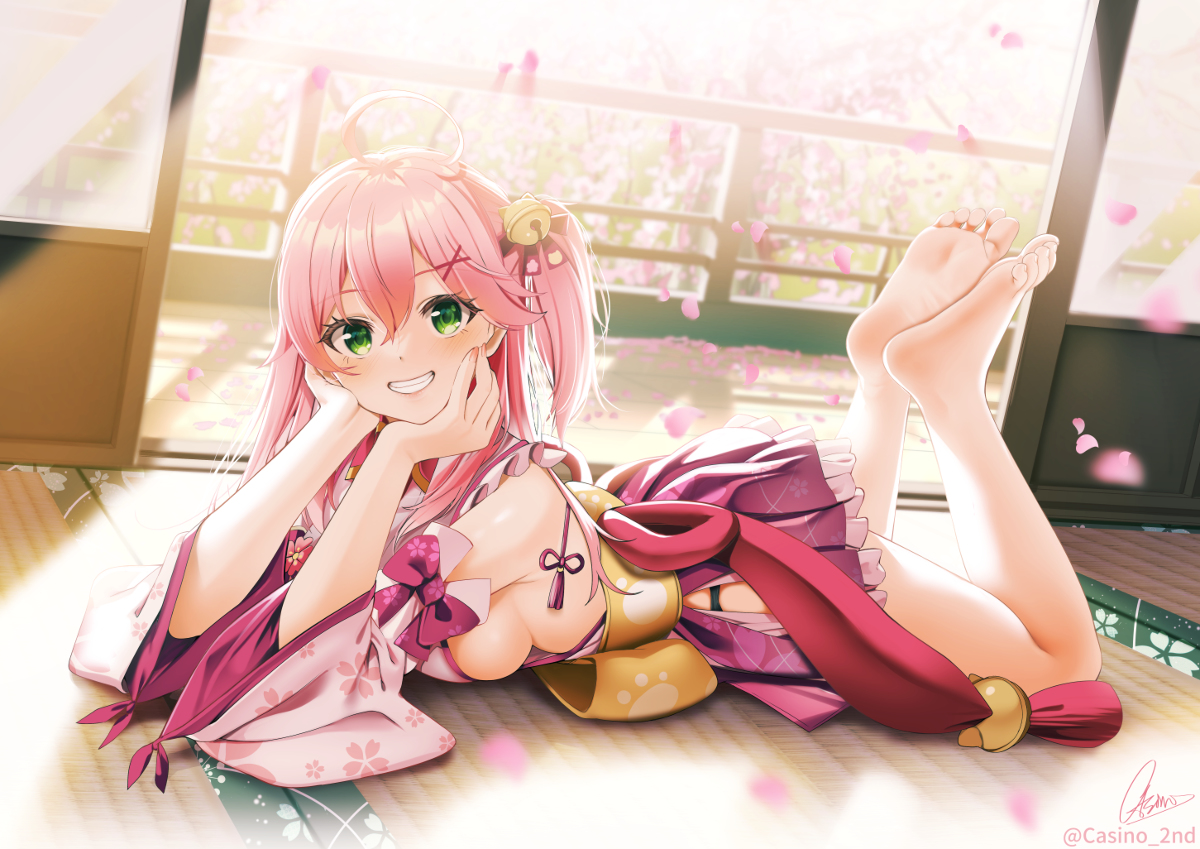 This is a pixiv picture whose title is みこち誕生日(大遅刻).