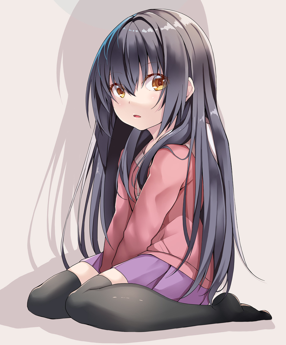 This is a pixiv picture whose title is おすわり幼女ちゃん.