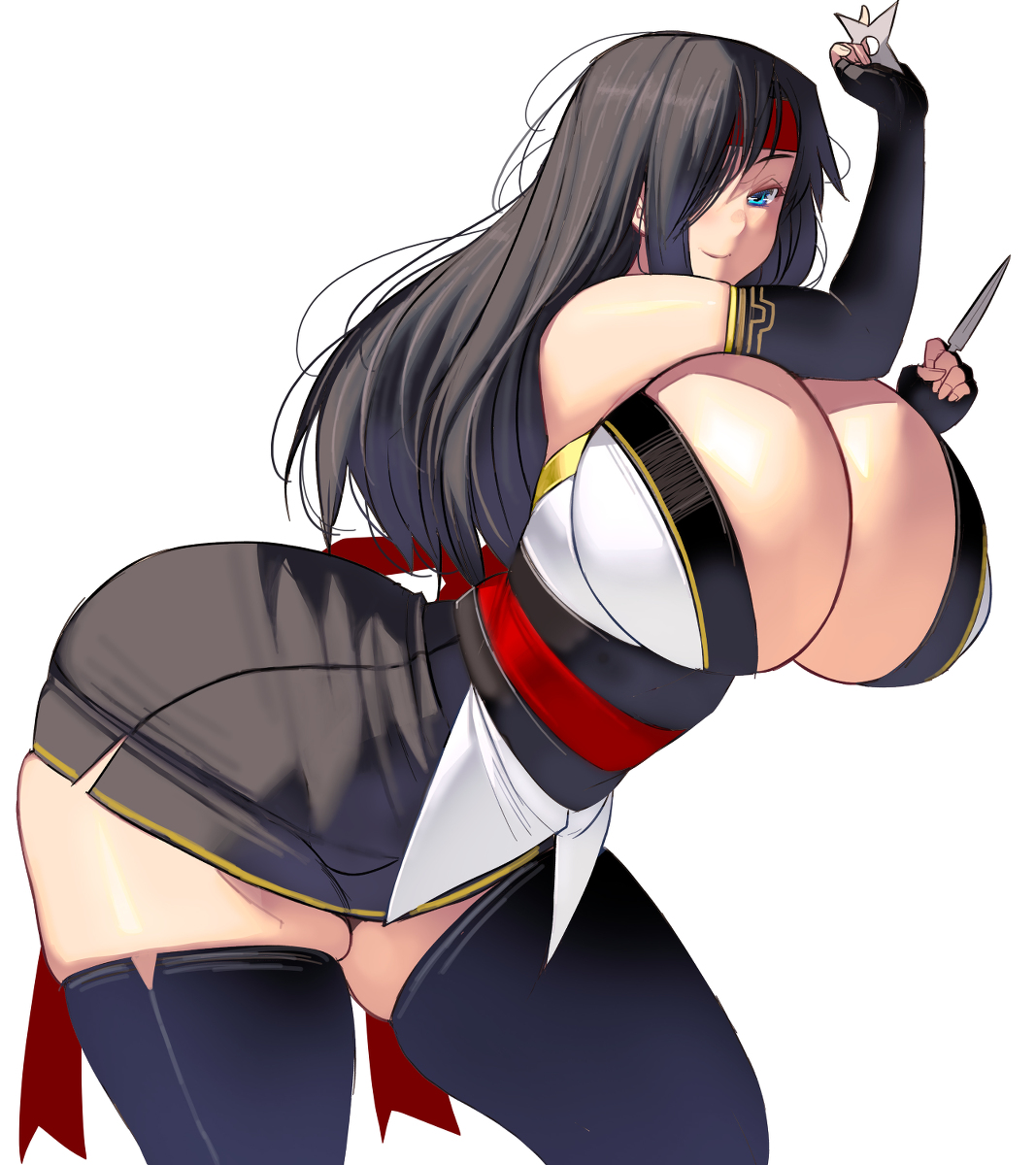This is a pixiv picture whose title is 忍者お姉さん.