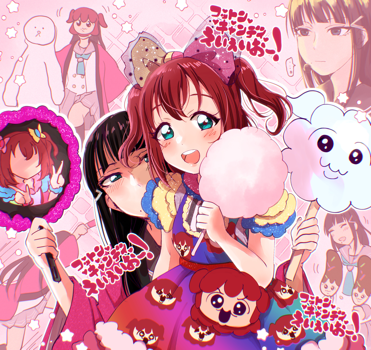 This is a pixiv picture whose title is コットンキャンディえいえいおー！.