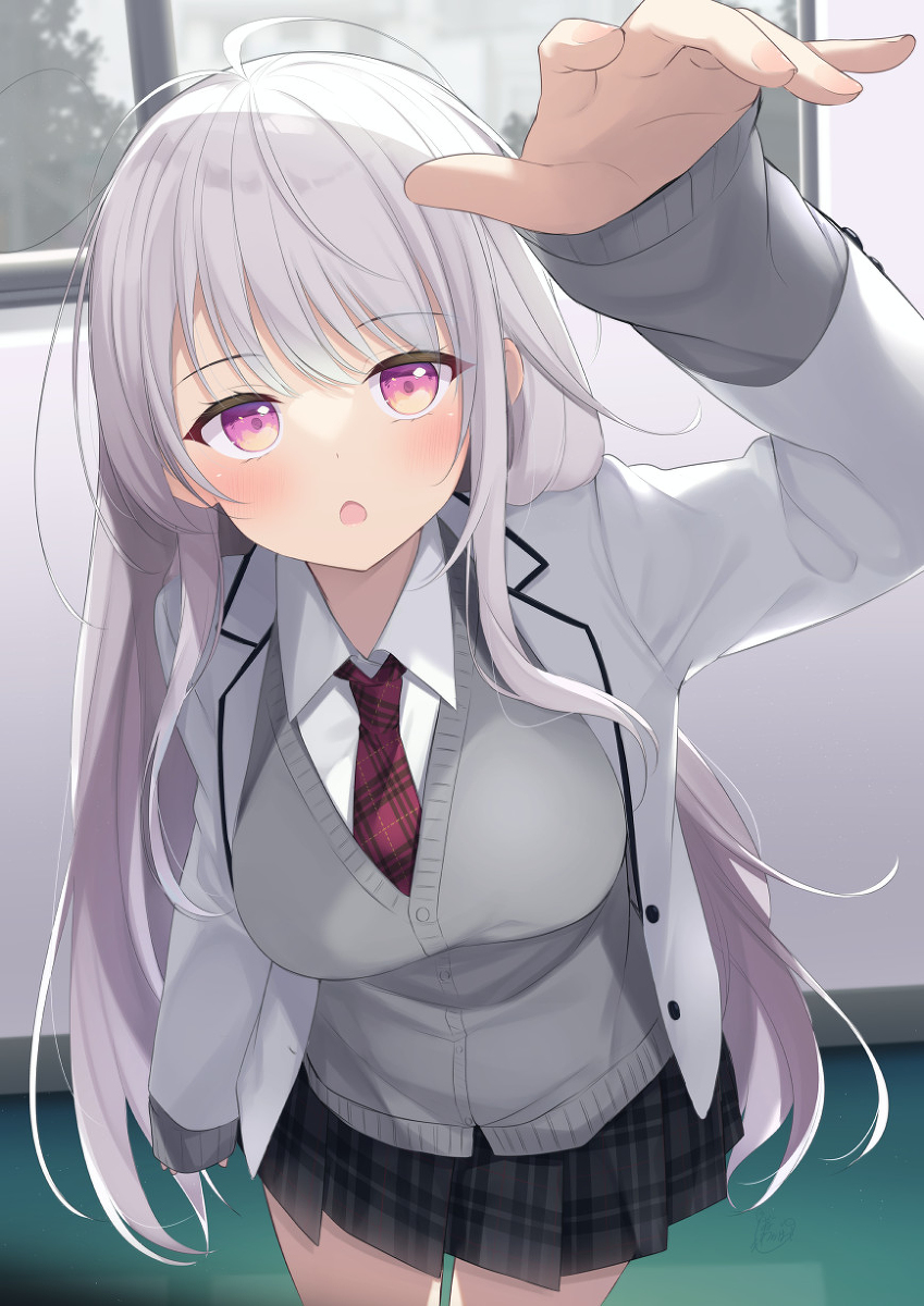 This is a pixiv picture whose title is 「結構おっきいんだねー」.
