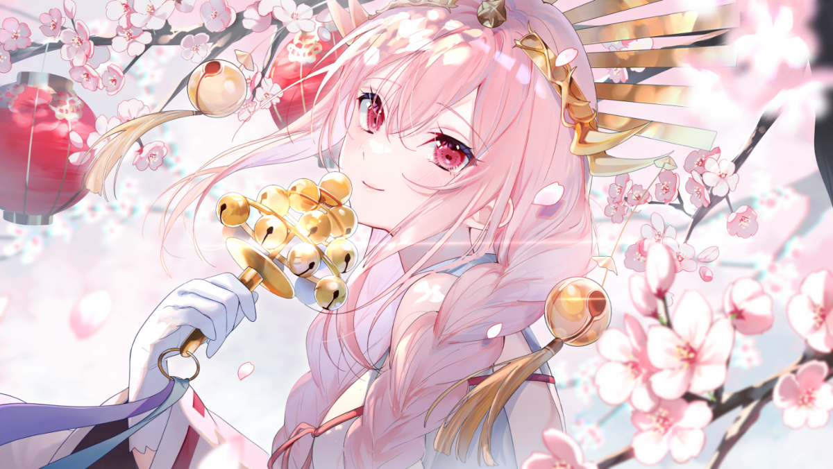 This is a pixiv picture whose title is 桜祭.