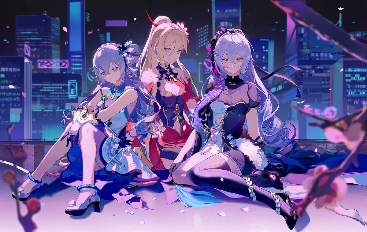 This is a pixiv picture whose title is 夜漫未央.