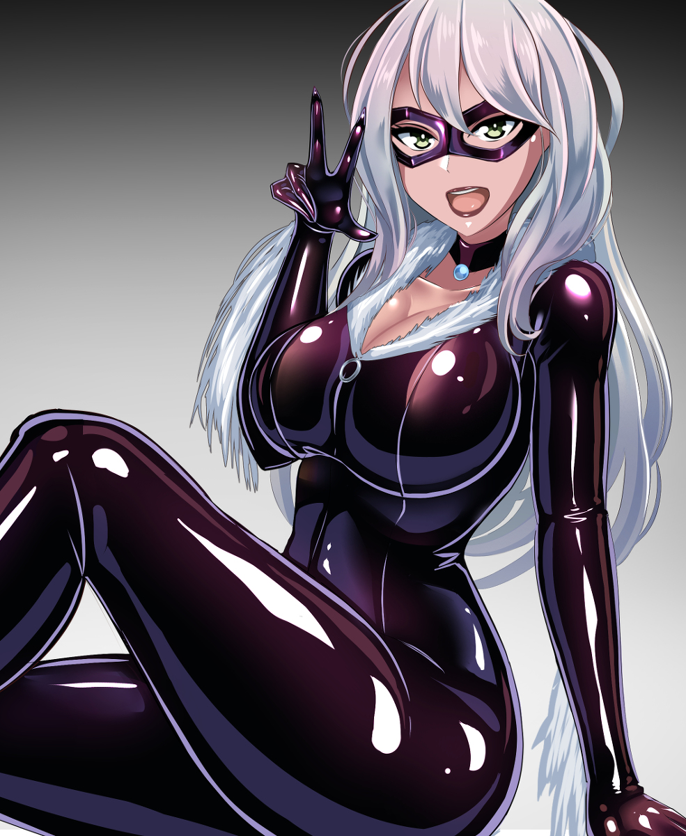 This is a pixiv picture whose title is ブラックキャット.