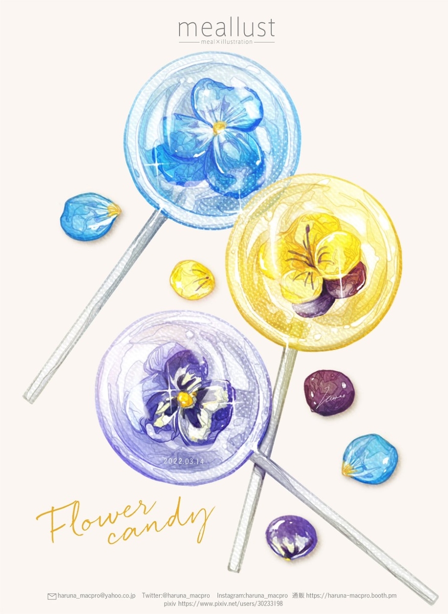 This is a pixiv picture whose title is Flower candy.