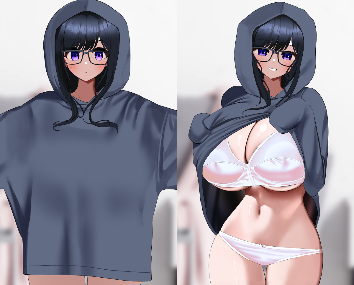 This is a pixiv picture whose title is 隠されたボディ.