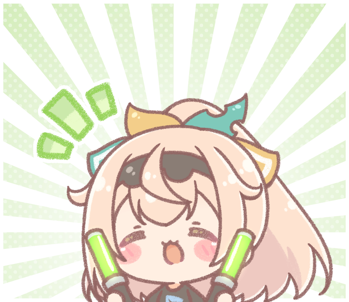 This is a pixiv picture whose title is 二刀流🍃.