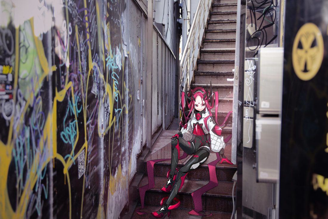This is a pixiv picture whose title is 『SINSEKAI CITY』.