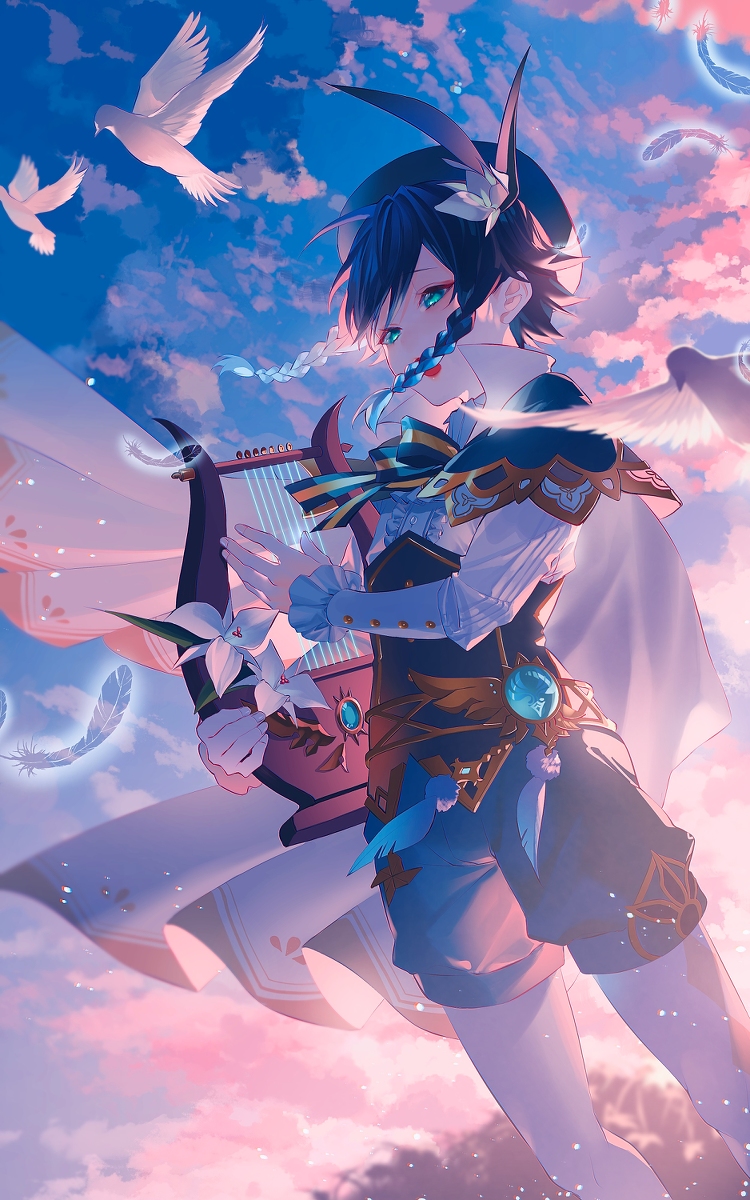 This is a pixiv picture whose title is 高天の歌.