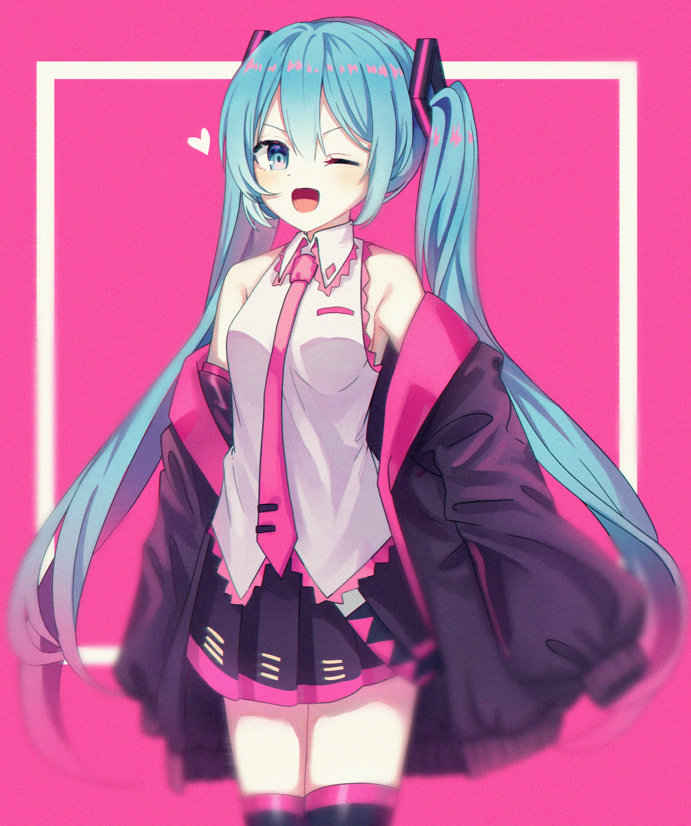 This is a pixiv picture whose title is miku.