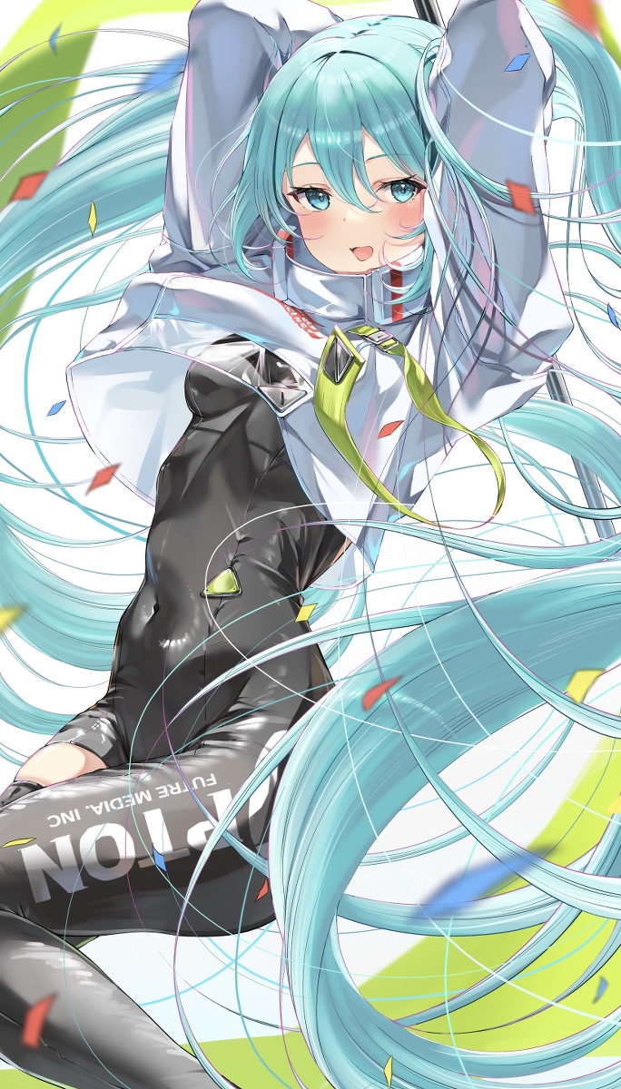 This is a pixiv picture whose title is レーシングミク2022.